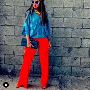 Brand new With Tags Zara satin palooza pants. Size Large